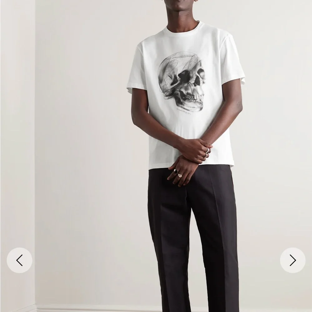 ALEXANDER MCQUEEN Logo-Print Cotton-Jersey T-Shirt - Picture 5 of 6